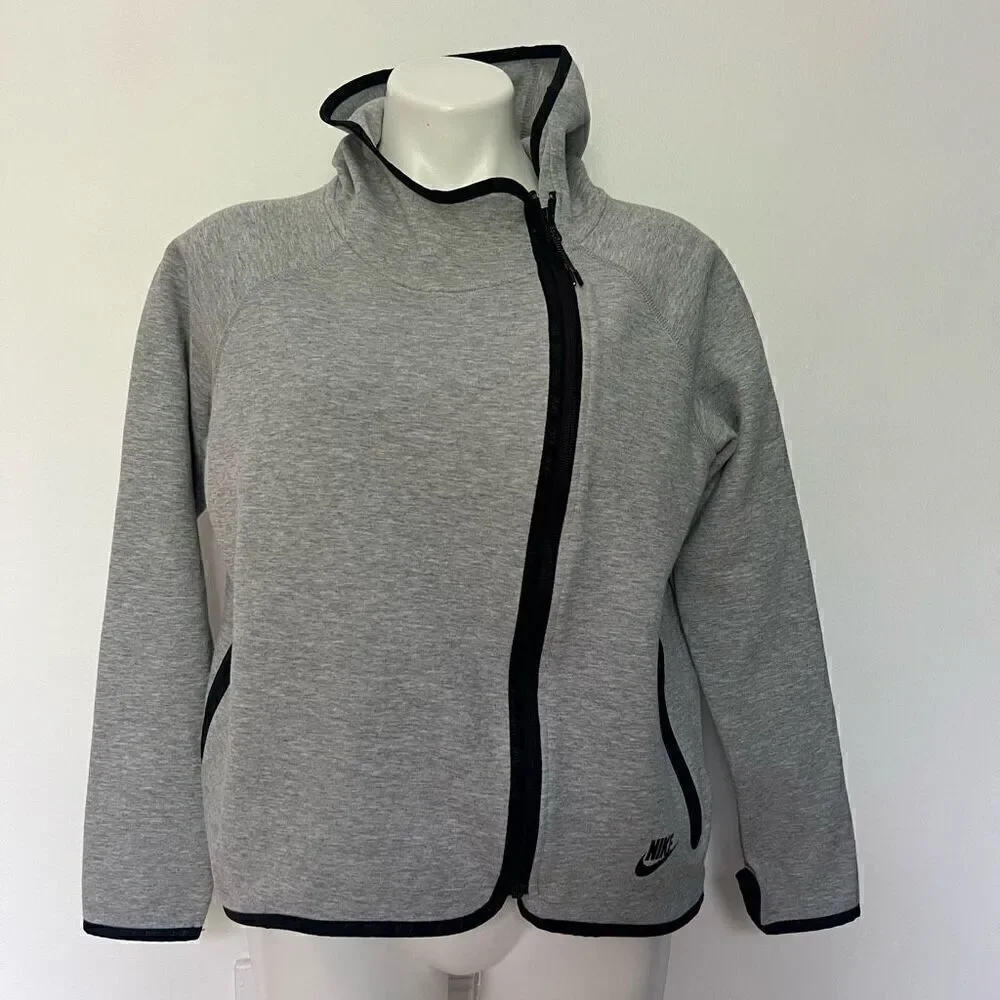 Nike High Low Asymmetrical Zip up Hooded sweatshirt